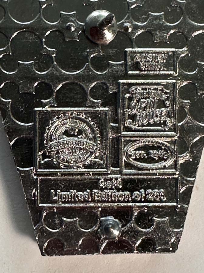 Haunted Mansion Ezra O-Pin House coffin pin LE250 Slides open - Image 4