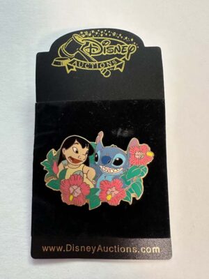 Disney Auctions Lilo and Stitch in Flowers le500 pin