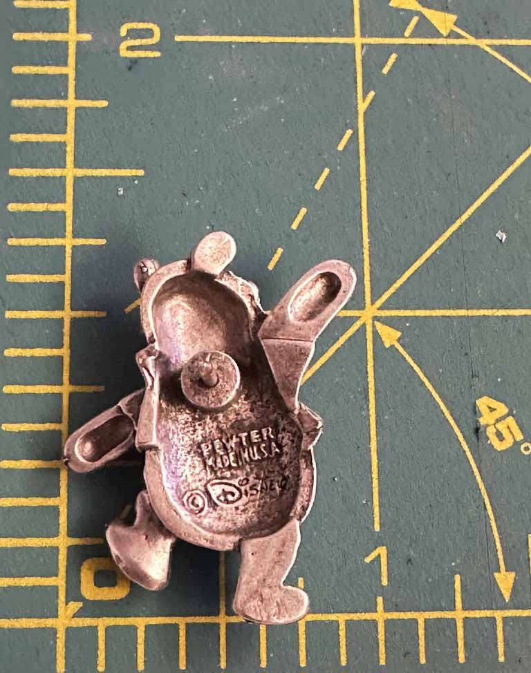 Winnie the Pooh Pewter Pin - Image 2