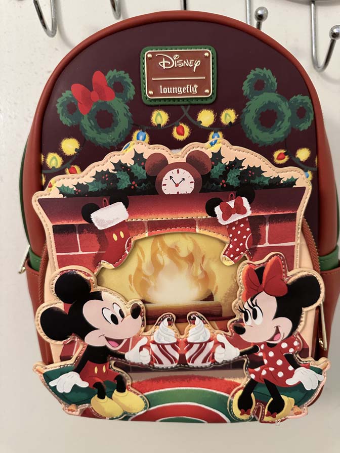 Loungefly Mickey & Minnie Mouse Hot Cocoa Fireplace Mini Backpack