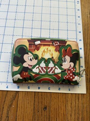 Loungefly Mickey & Minnie Mouse Hot Cocoa Fireplace wallet