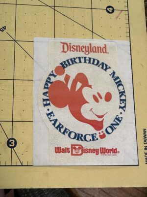 Happy Birthday Mickey Earforce one sticker