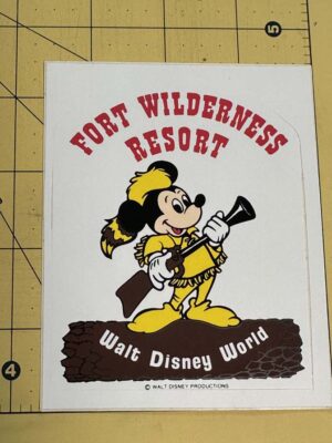 Walt Disney Productions Fort Wilderness Resort WDW sticker