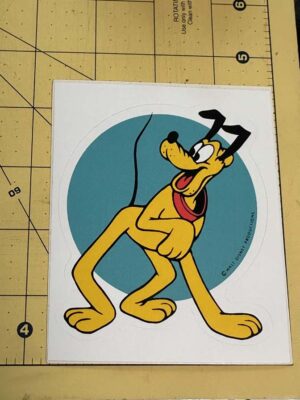 Walt Disney Productions Pluto Sticker
