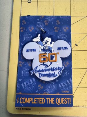 Disneyland Resort 60th Anniversary "I Completed the Quest" medal