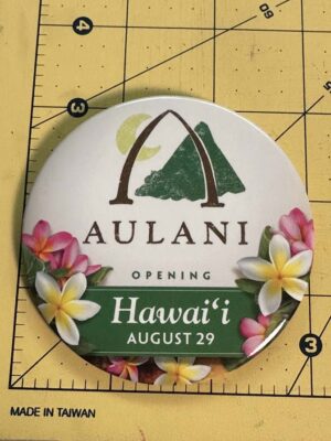 Disney Aulani Resort grand opening button
