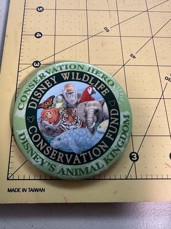 Conservation Hero Disney's Animal Kingdom button