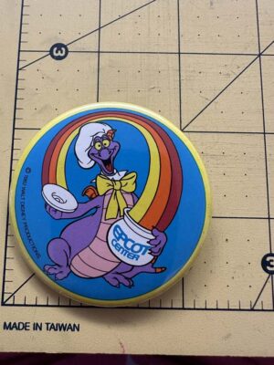 1982 Walt Disney Productions Epcot Center Figment button