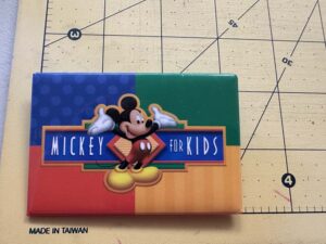 1990s Disney "Mickey for Kids" merchandise line button