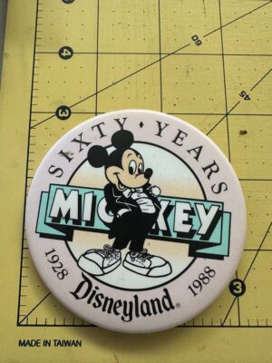 Disneyland Mickey Mouse 60th Anniversary button