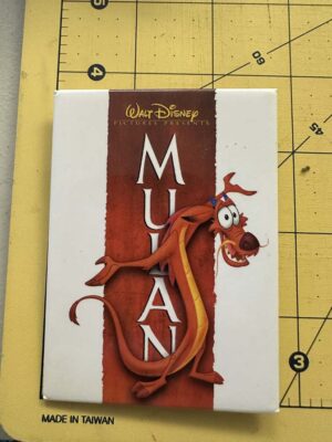 1998 Disney Mulan Mushu dragon button