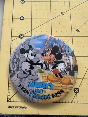 1988 Mickey Mouse 60th Birthday button