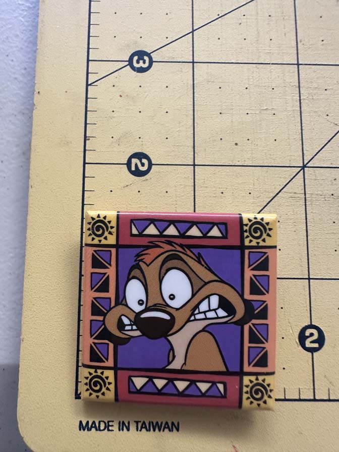 1990s Disney Timon from The Lion King button