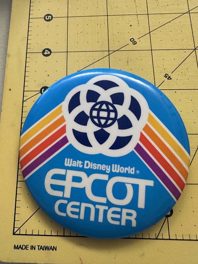 Walt Disney World Epcot Center button