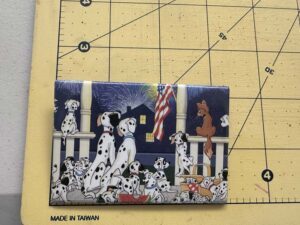 101 Dalmatians watching fireworks button