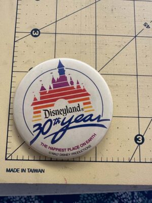 1985 Disneyland 30th Anniversary button