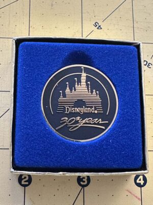 1985 Disneyland 30th Anniversary commemorative medallion