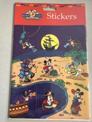 Mickey's Stuff for Kids pirate themed stickers featuring Mickey Mouse and friends