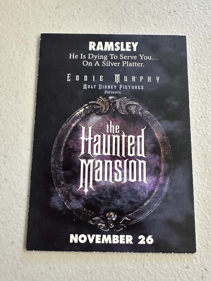 2003 trading card full set from the Disney film The Haunted Mansion Promo Item - Image 20