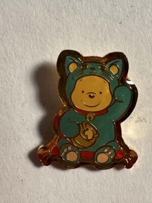 Japan - Winnie the Pooh - Blue Lucky Cat - TDS Pin