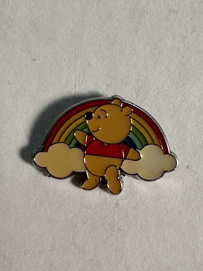 JDS - Pooh - Clouds - Rainbow Pooh Pin