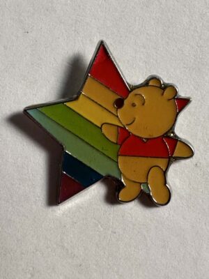 JDS - Pooh - Star - Rainbow Pooh Pin
