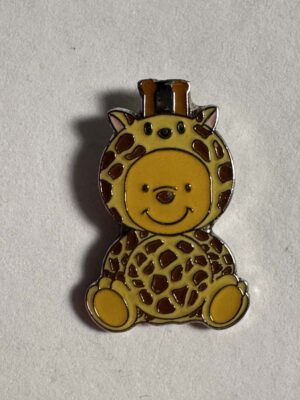 Pooh dressed as a Giraffe Pin