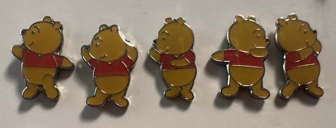 Japan - Dancing Pooh Set - Mini Pin - JDS Pin Set