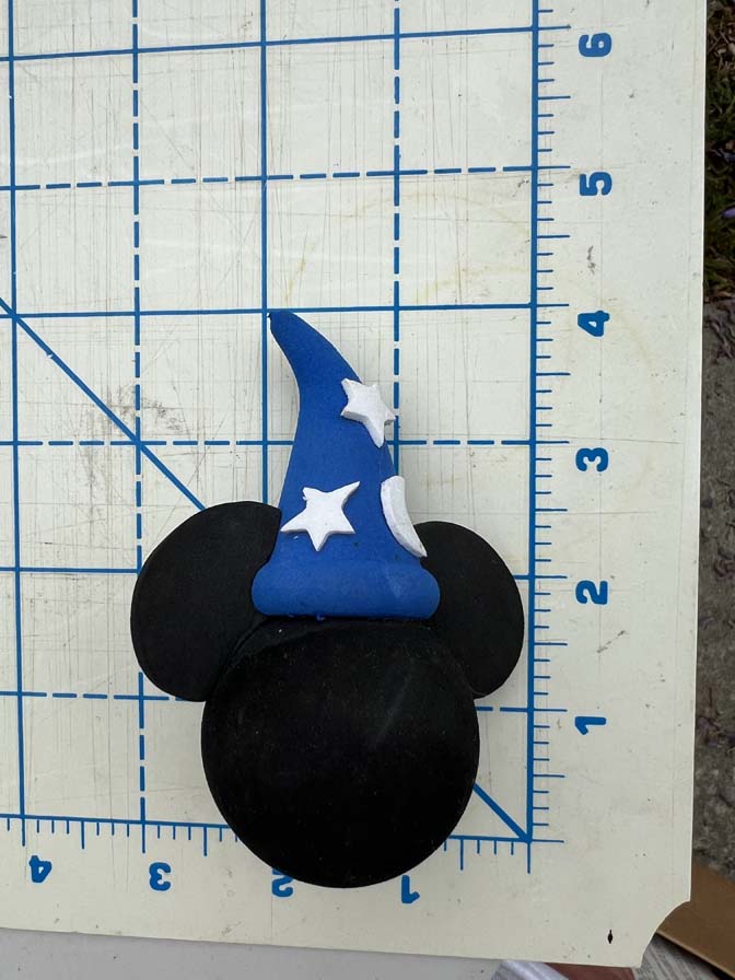 Disney Antenna Topper Walt Disney World Mickey Mouse Sorcerer Wizard Fantasia Blue Hat
