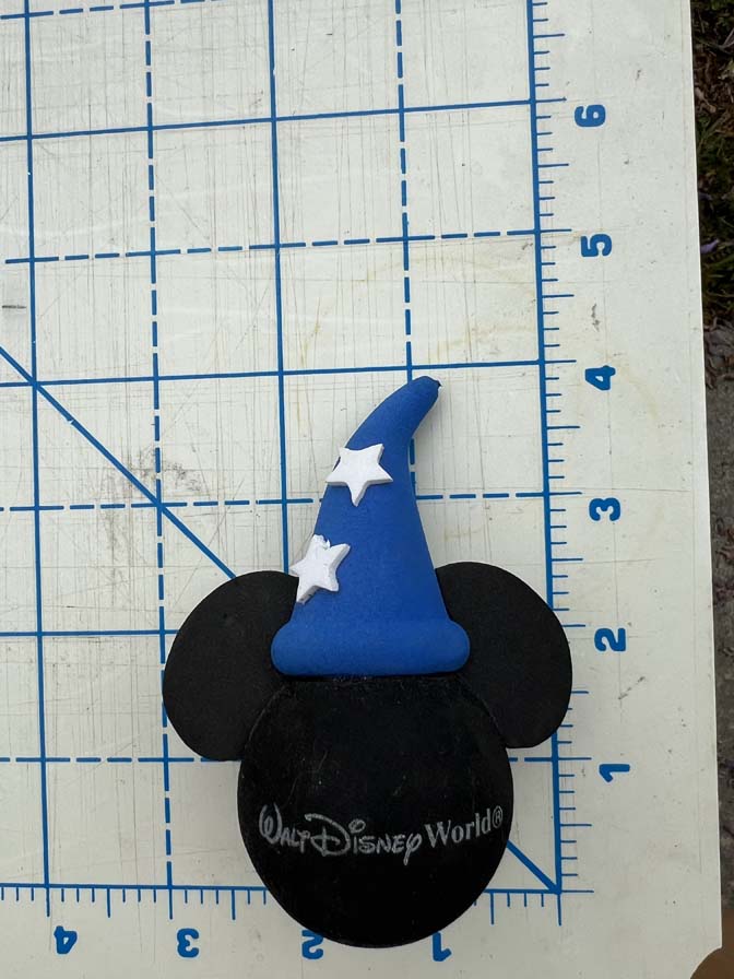 Disney Antenna Topper Walt Disney World Mickey Mouse Sorcerer Wizard Fantasia Blue Hat - Image 2