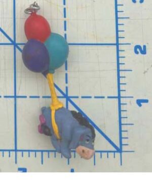 Winnie the Pooh: Eeyore with Balloons decorative suction cup hanger.