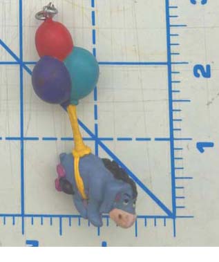 Winnie the Pooh: Eeyore with Balloons decorative suction cup hanger.