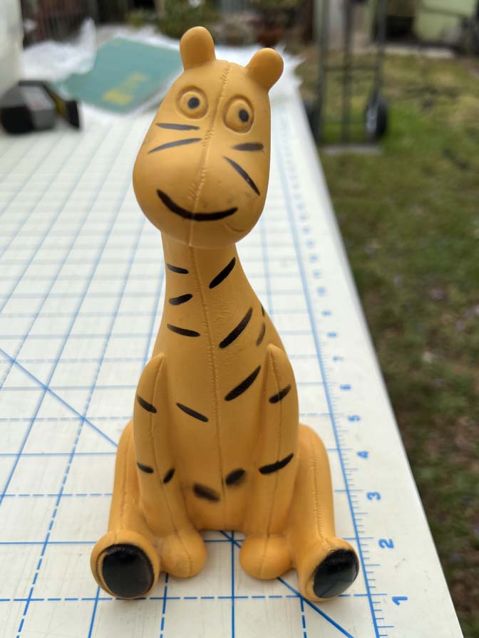 Vintage 1966 Walt Disney Productions Tigger squeeze toy by Holland Hall