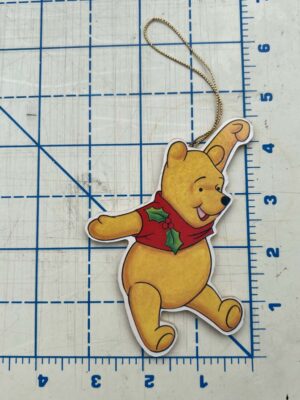 Winnie the Pooh wooden Christmas ornament