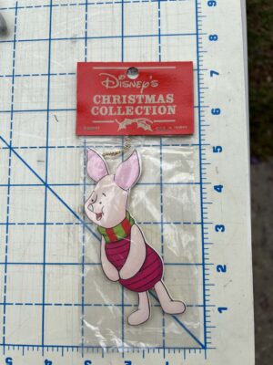 Piglet wooden ornament
