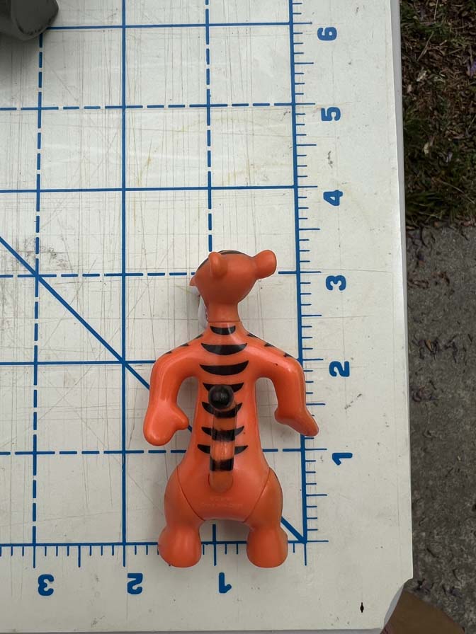 McDonald's Happy Meal premium Tigger with flocked stomach PVC - Image 2