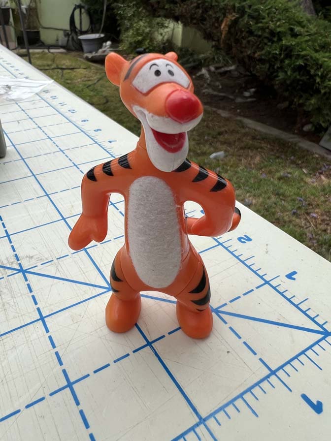 McDonald's Happy Meal premium Tigger with flocked stomach PVC - Image 3