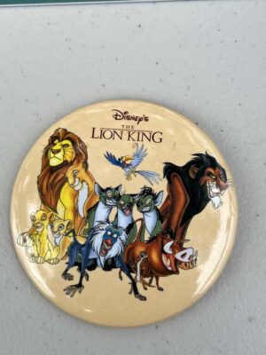 1994 Disney's The Lion King promo button