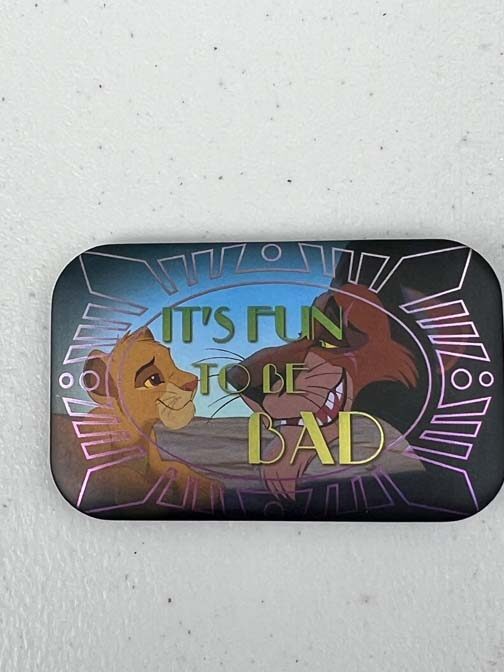 It's Fun to be Bad Scar and Simba Button