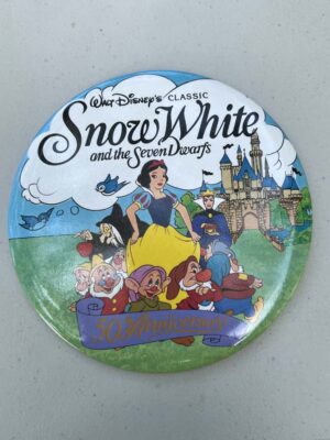 Walt Disney Snow White and the Seven Dwarves large Button