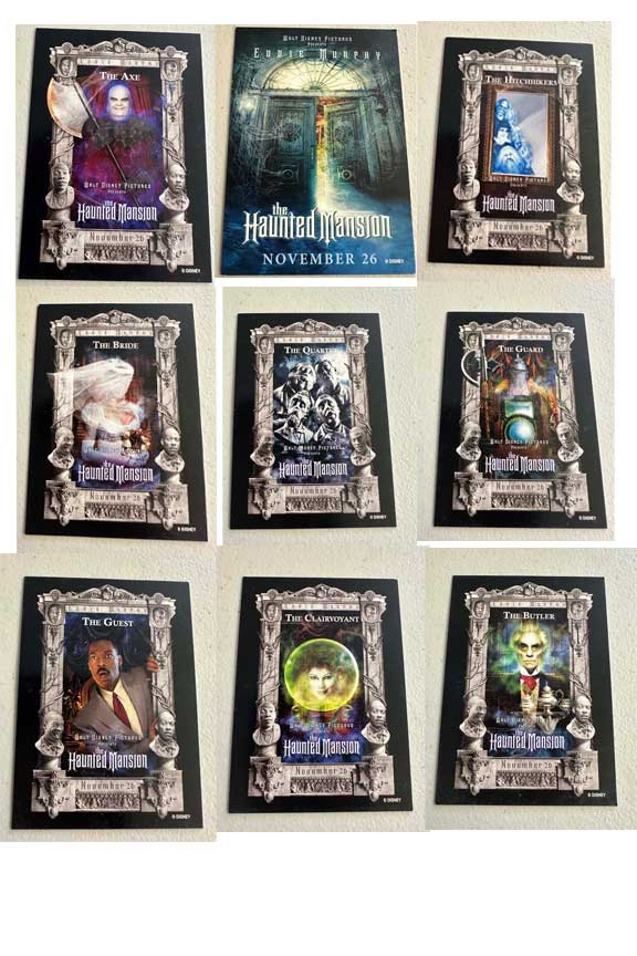 2003 trading card full set from the Disney film The Haunted Mansion Promo Item