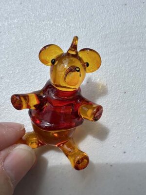 Blown Glass Winnie the Pooh type character