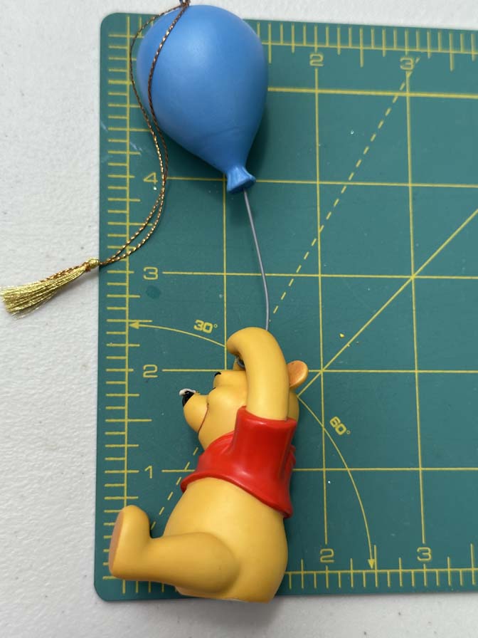 WDCC Winnie the Pooh with Balloon Up To The Honey Tree Ornament - Image 4