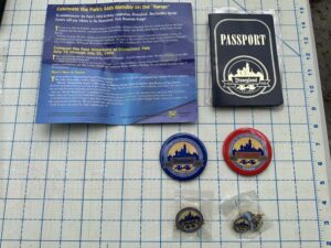 complete 1999 Disneyland 44th Anniversary "Conquering the Mountains" collector's set