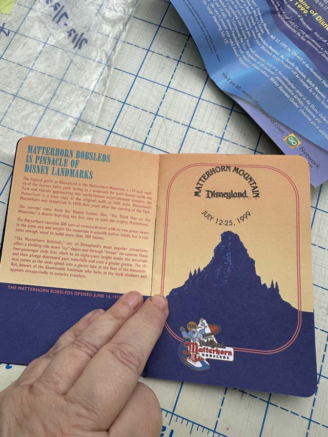 complete 1999 Disneyland 44th Anniversary "Conquering the Mountains" collector's set - Image 3