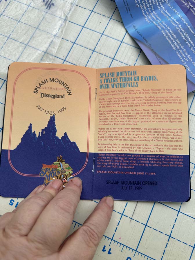 complete 1999 Disneyland 44th Anniversary "Conquering the Mountains" collector's set - Image 5