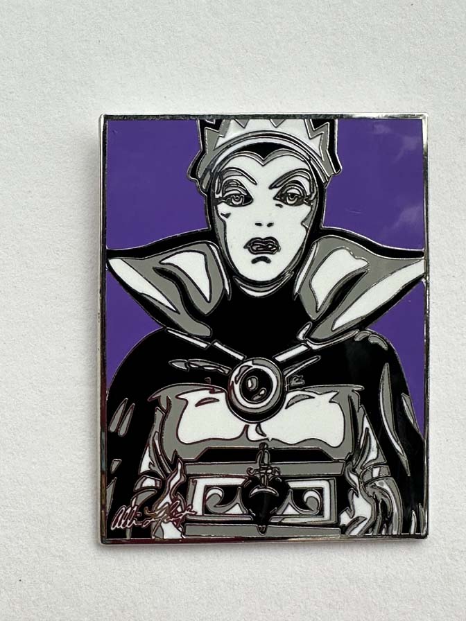 Disney Pin Boxed Evil Queen Art Allison Leftcort Color Portrait Snow White - Image 3