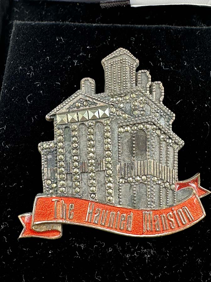 Disney Haunted Mansion "O'Pin House" limited edition pin made of sterling silver and marcasite stones
