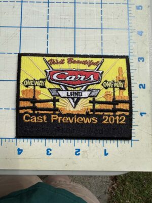 Disney Cast Member exclusive patch created for the 2012 Cars Land Cast Previews