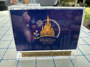 Opening Day ticket stub for Shanghai Disney with stand #035